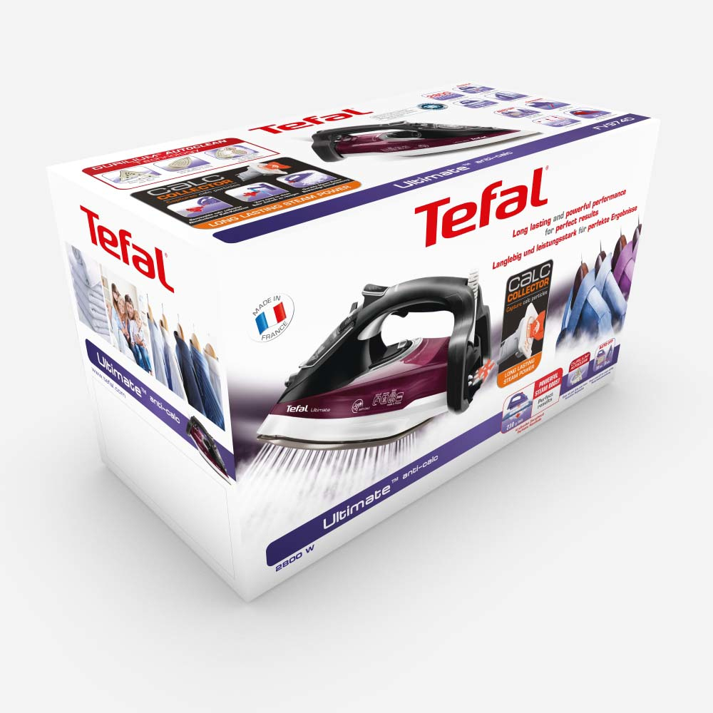 Tefal FV9740 iron Dry & Steam iron Durilium soleplate – image 5