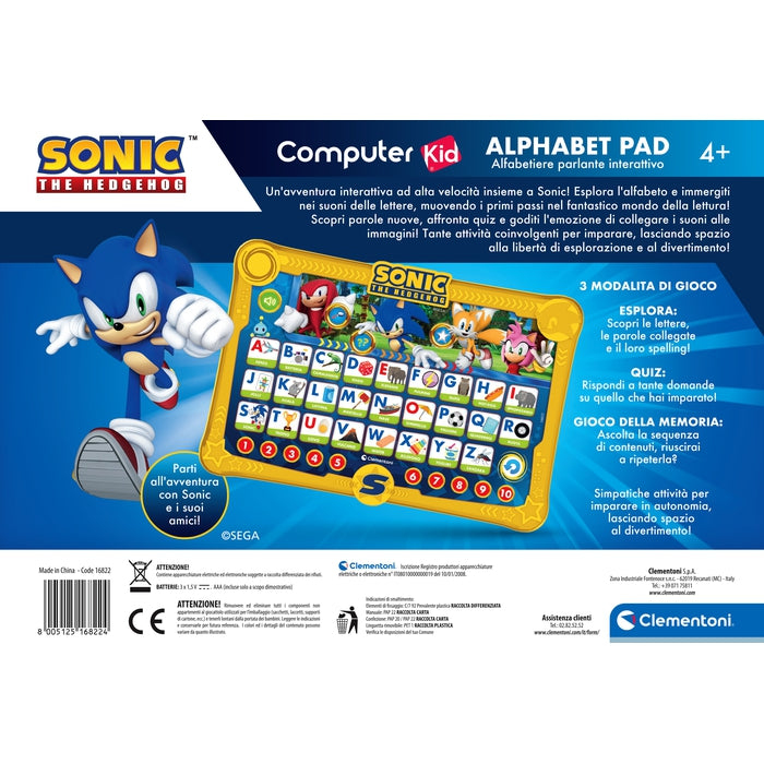 Clementoni Sonic Alphabet Pad – image 3