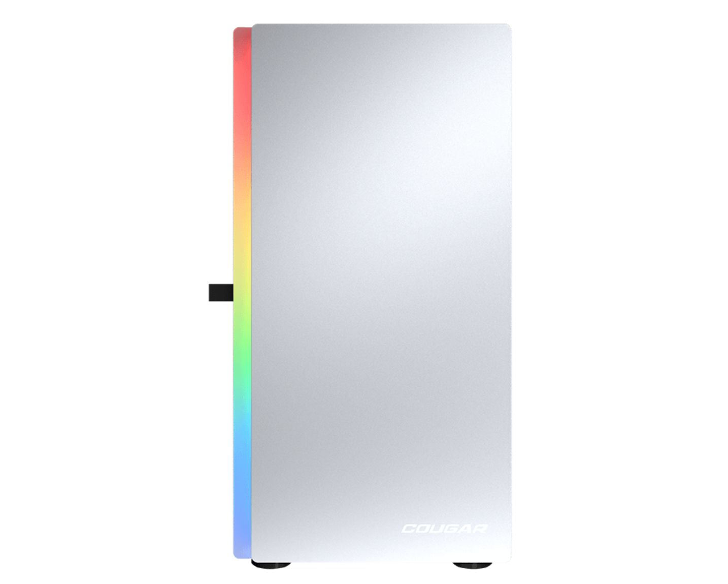 Gabiente Gamer COUGAR PURITY RGB - Mini Torre - Micro ATX/Mini-ITX - Panel Lateral - Blanco - 385PC40.0002