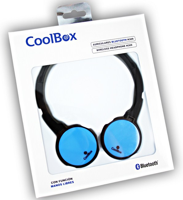 CoolBox H309 Headset Wireless Head-band Mini-USB Bluetooth Black, Blue – image 3