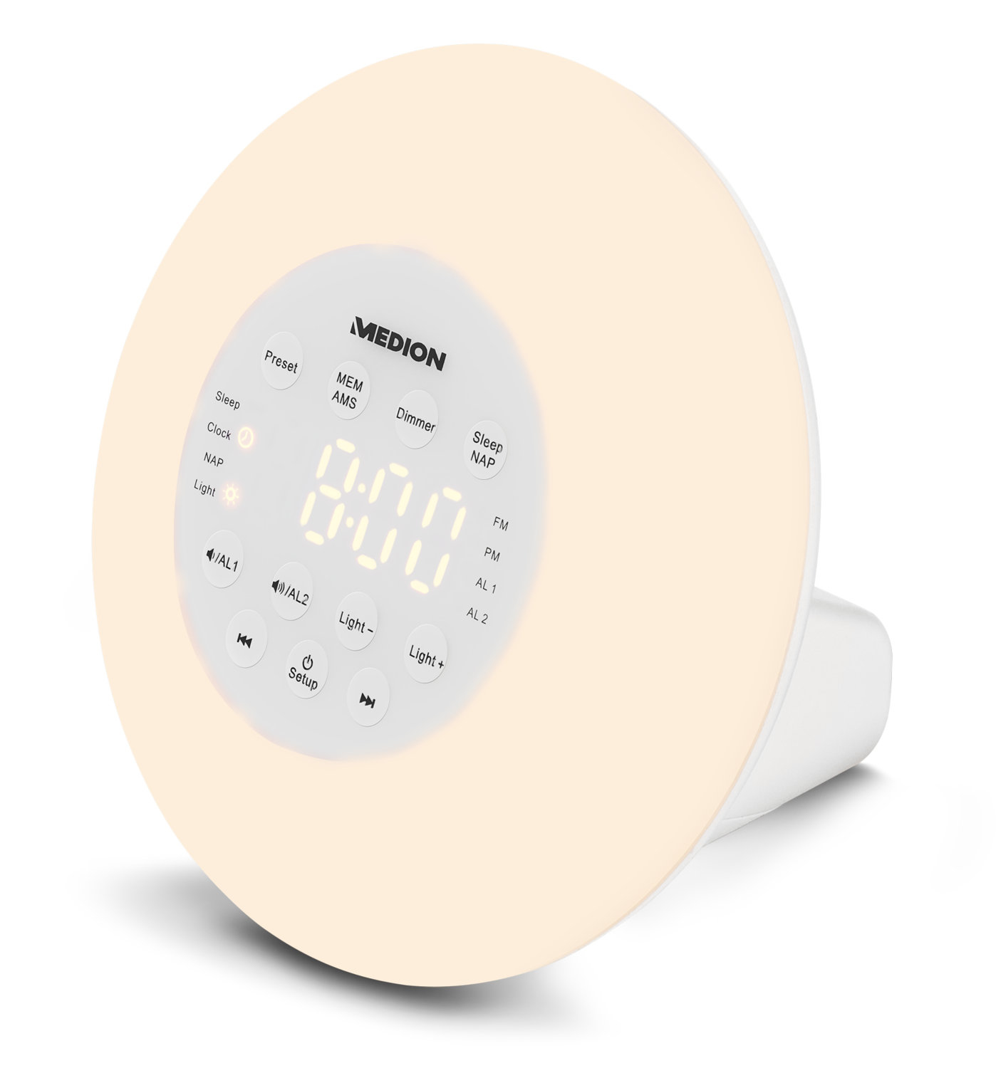 MEDION P66080 Clock Digital White – image 3
