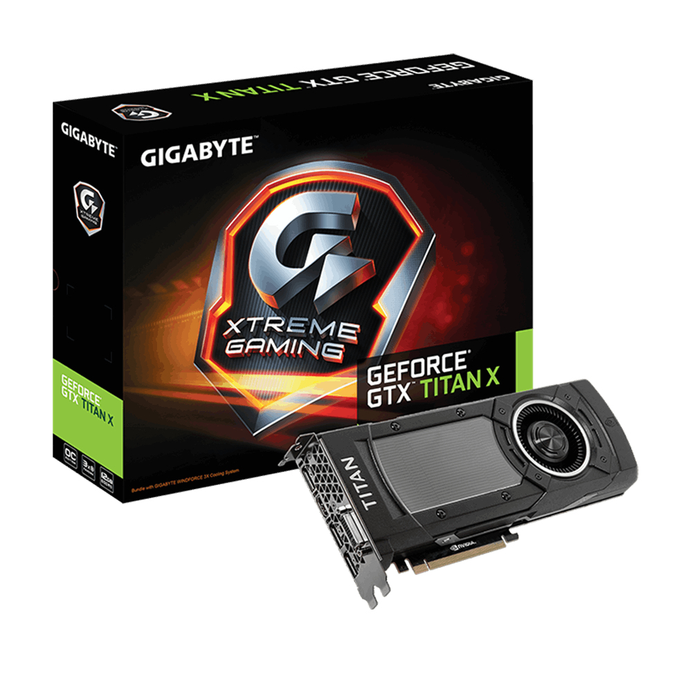 GIGABYTE GV-NTITANXXTREME-12GD-B graphics card NVIDIA GeForce GTX TITAN X – image 1