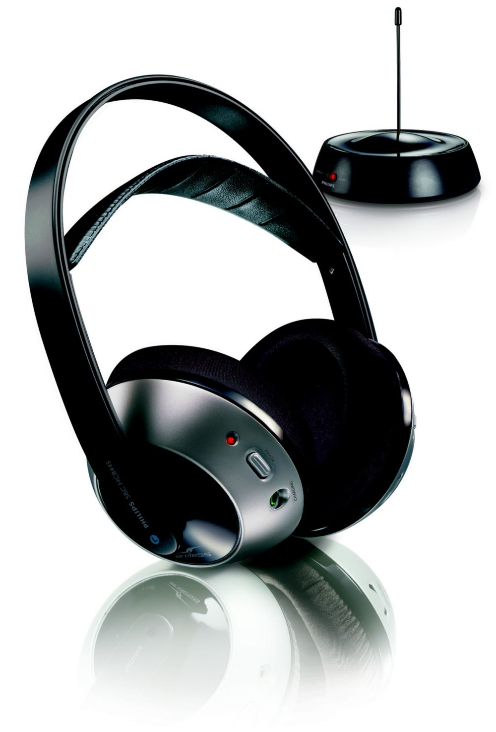 Philips SBCHC8440/30 headphones/headset Wireless Head-band Black, Silver