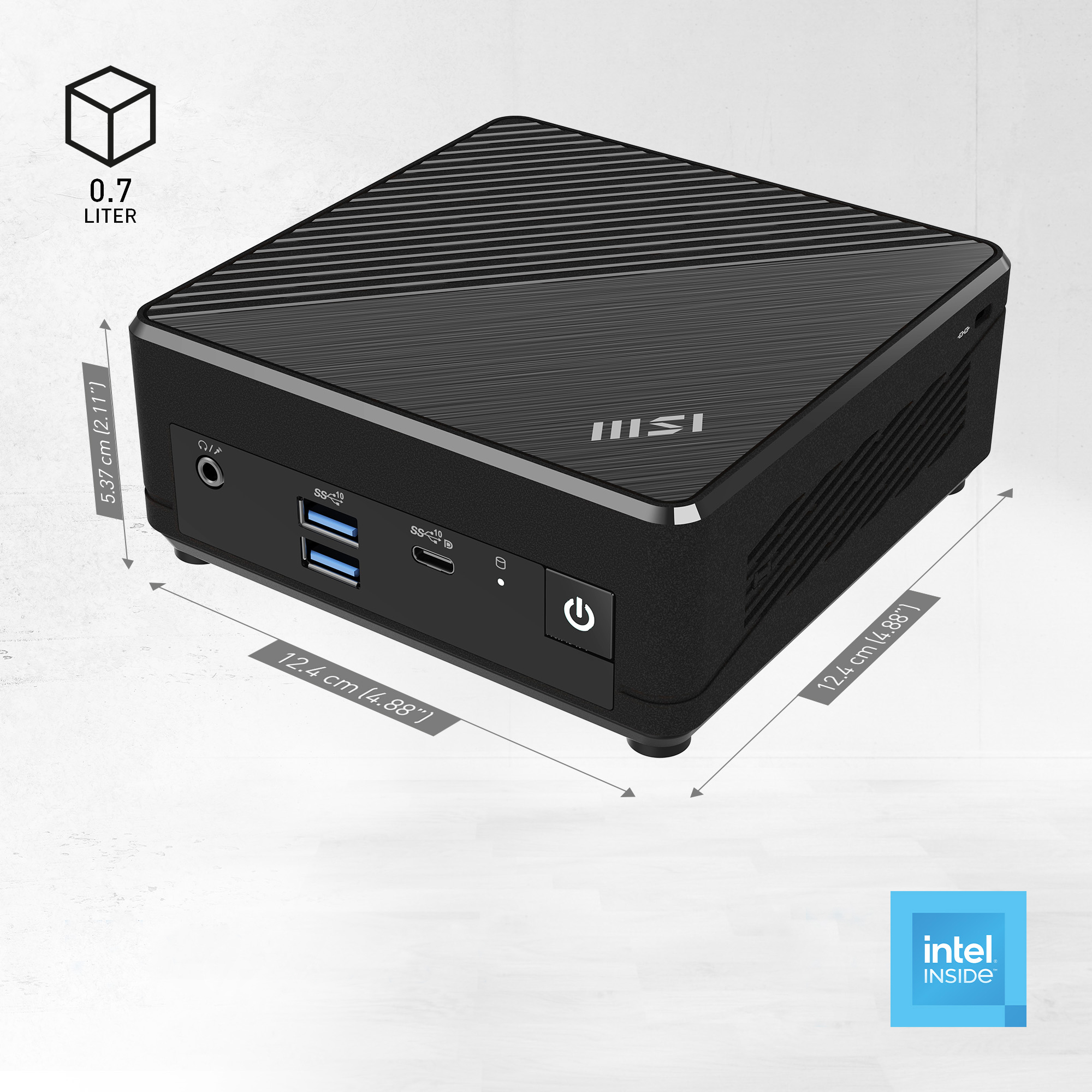 MSI Cubi N ADL Intel N100 Barebone, NUC, SFF, Mini Computer, HTPC, (NO RAM, NO Storage, NO OS), UHD Graphics/Type C/HDMI/DisplayPort/Dual LAN/WiFi 5/BT 5.1/VESA image 21
