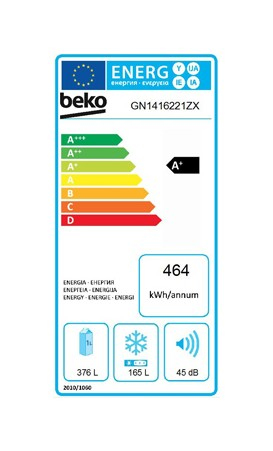 Beko GN1416221ZX side-by-side refrigerator Freestanding – image 5