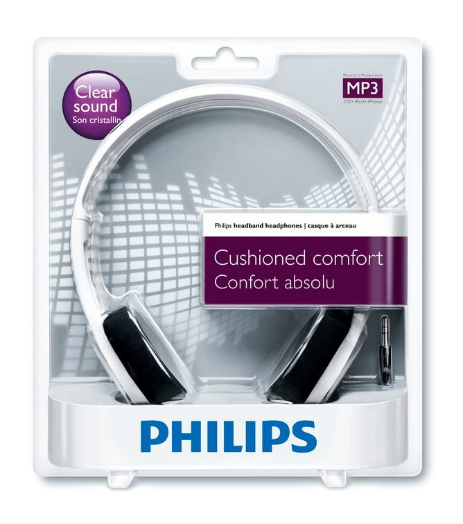 Philips Lightweight Headphones SHL1000WT/10 – image 2