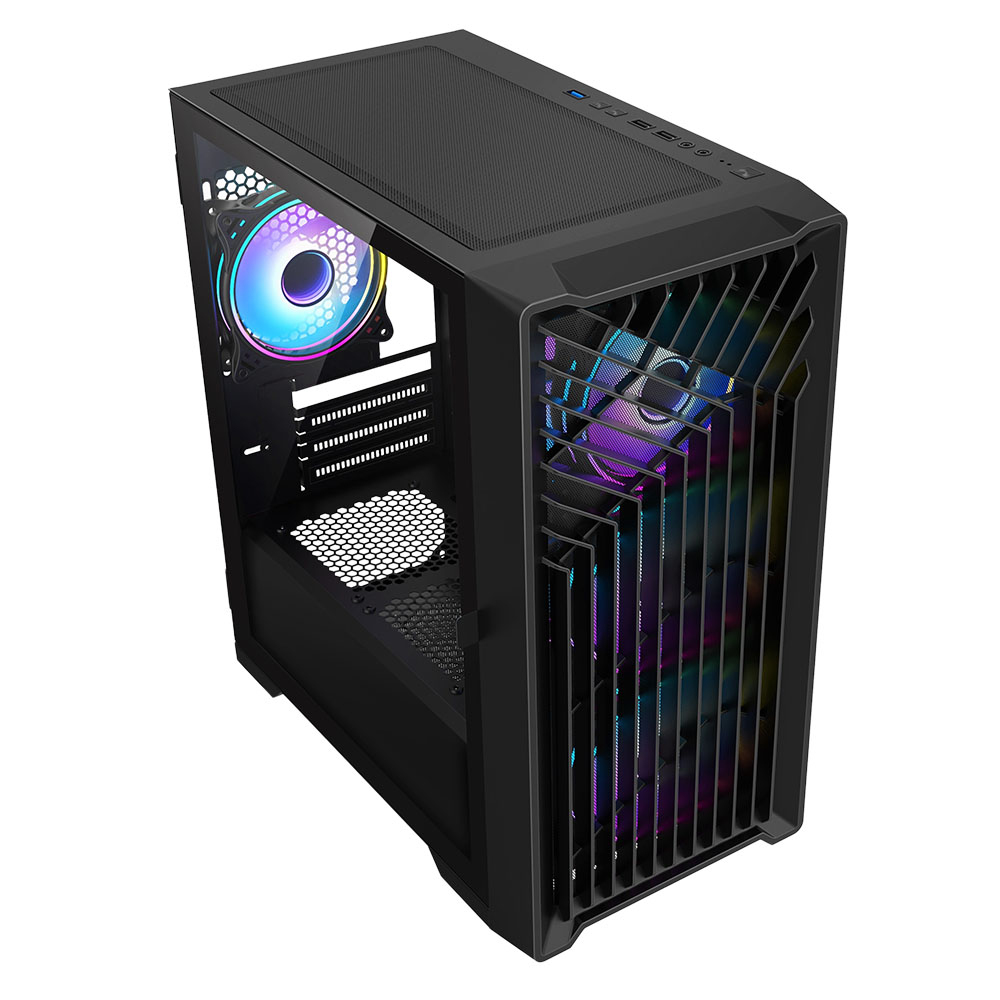 VIDA CYCLONE-BLK computer case Tower Black – image 1