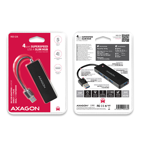 Axagon SuperSpeed USB SLIM hub – image 7