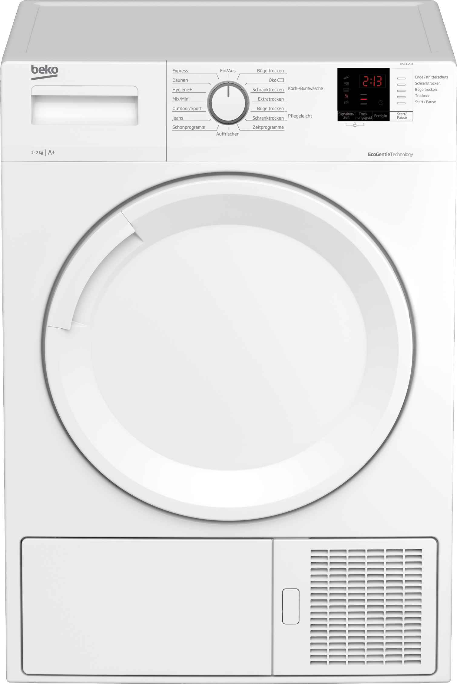 Beko DS73S2PA tumble dryer Freestanding Front-load