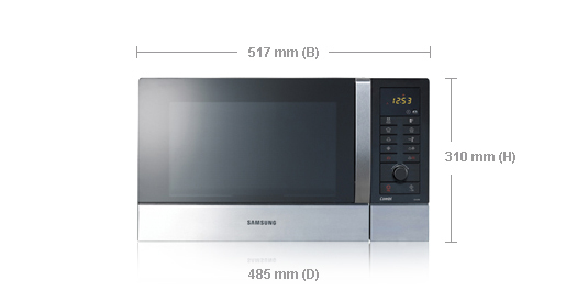 Samsung CE107M-3S microwave Black, Stainless steel Countertop – image 2
