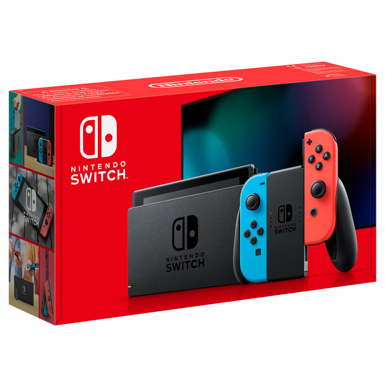 Nintendo Switch HW Neon Red/Blue + Super Mario Bros U Deluxe — vue 1 sur 4
