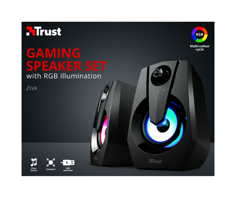 Trust Ziva RGB Illuminated 2.0 Gaming Black Wired 11 W image 11
