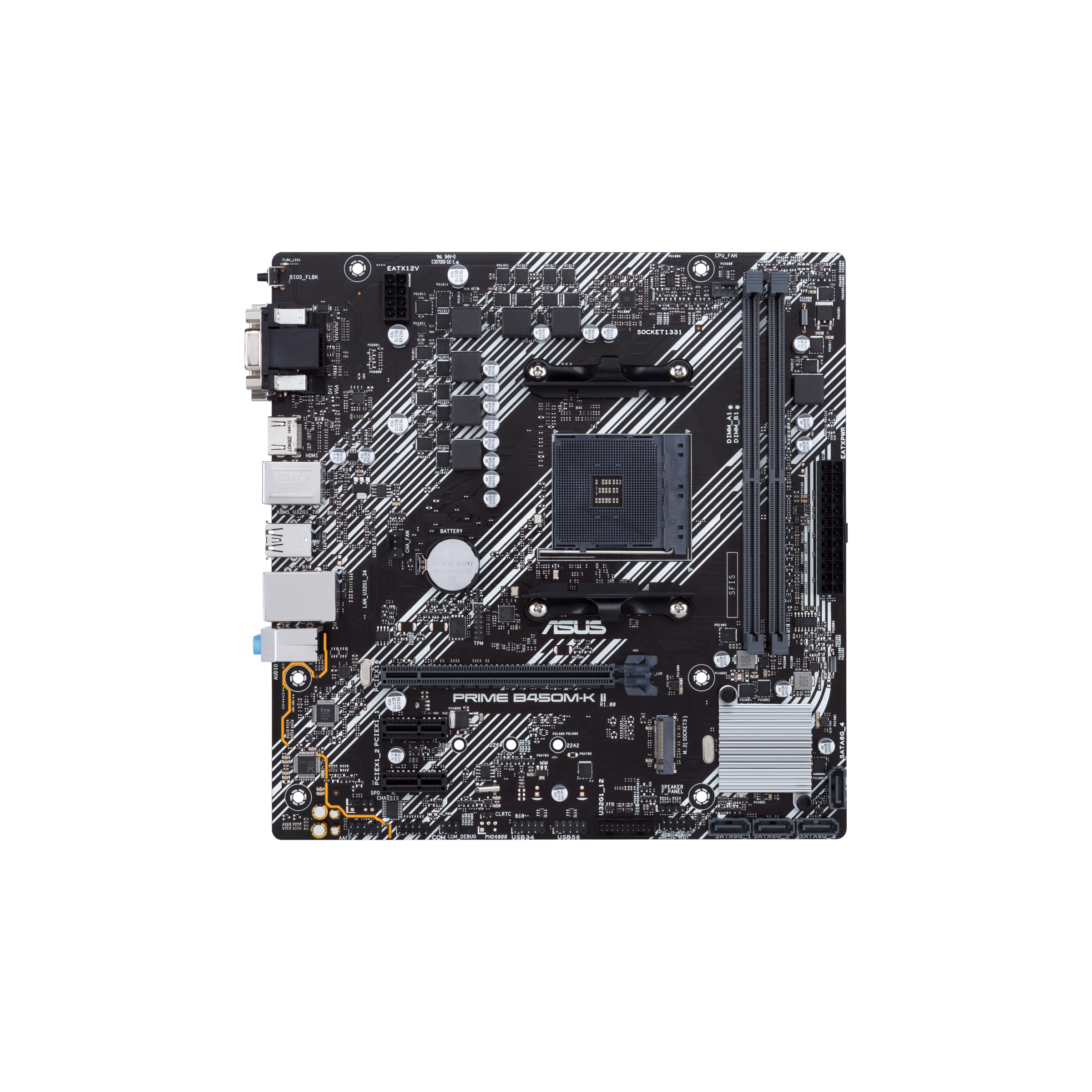 PLACA BASE ASUS AMD PRIME B450M-K  II AM4 VGA/DVI