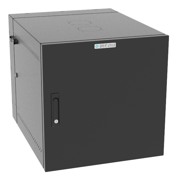 Vertiv VR Rack GL24WMCMS-B-SH-00-00 cabinet 12U Wall mounted Black