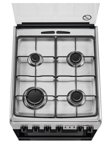 Electrolux EKK54953OX cooker Freestanding cooker Electric Gas Black, Stainless steel – image 2