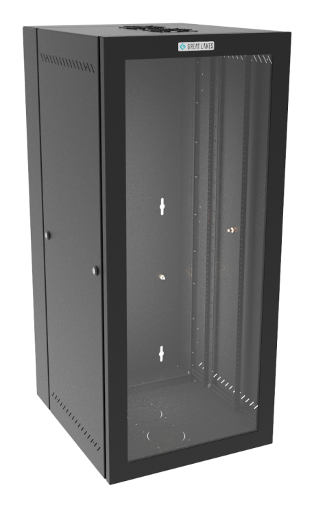 Vertiv GL48WMP-B-AF rack cabinet 25U Wall mounted rack Black – image 1