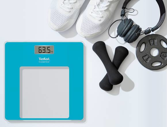 Tefal ESSENTIAL Rectangle Blue, Grey Electronic personal scale – image 5