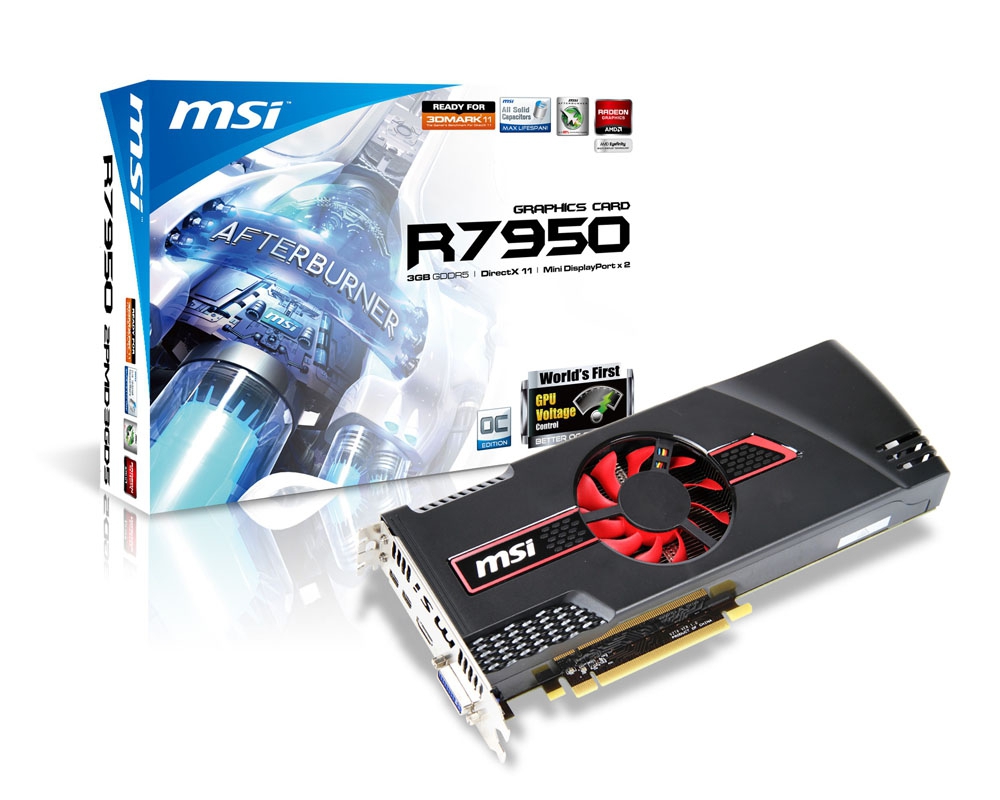 MSI R7950-2PMD3GD5/OC graphics card AMD Radeon HD7950 – image 4
