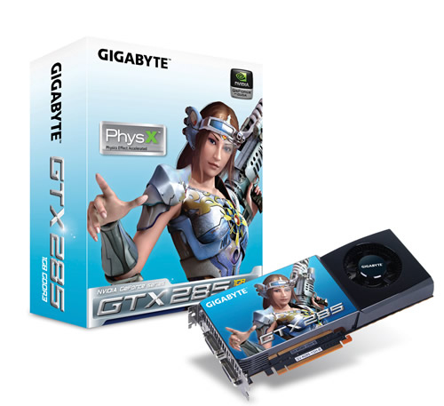 GIGABYTE GV-N285-1GH-B graphics card GeForce GTX 285