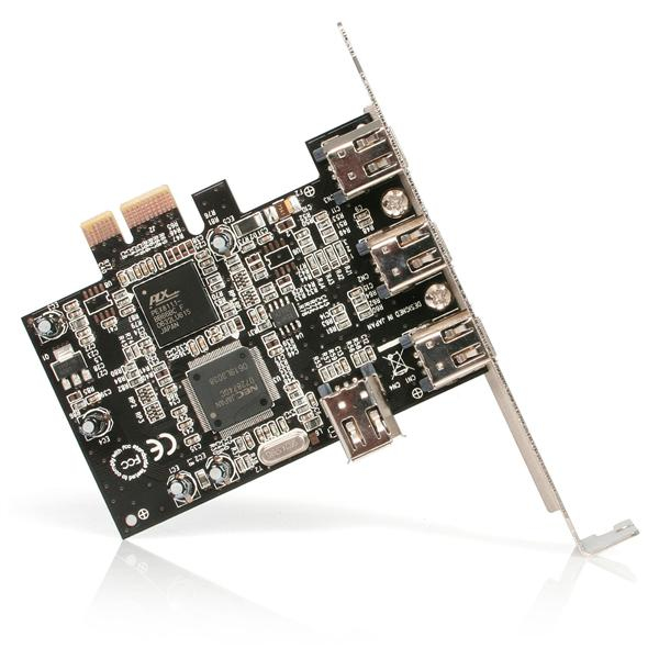 StarTech.com 3 + 1 Internal Port PCI Express FireWire adapter Card PEX13943 - FireWire adapter - PCI Express x1 - Firewire - 3 ports – image 2