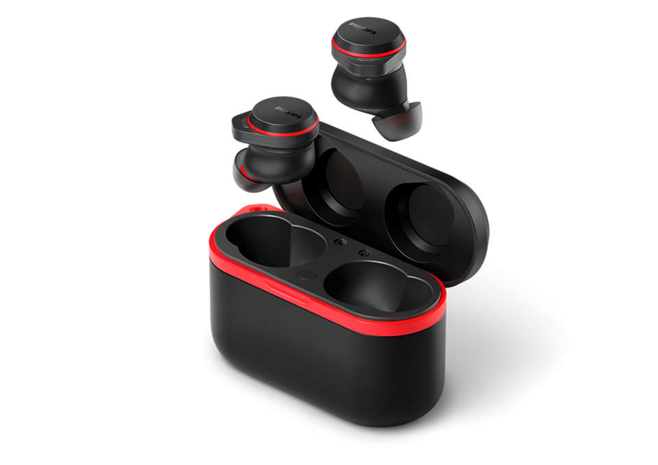 Philips TAA7507BK/00 headphones/headset Wireless In-ear Calls/Music Bluetooth Black, Red – image 3