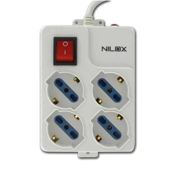Nilox MULTIPRESA 4 PORTE BIPASSO BIANC – image 2