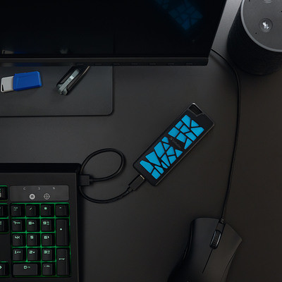Verbatim VGX1000 256 GB USB Type-C 3.2 Gen 2 (3.1 Gen 2) Black, Blue image 6