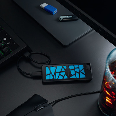 Verbatim VGX1000 256 GB USB Type-C 3.2 Gen 2 (3.1 Gen 2) Black, Blue image 7