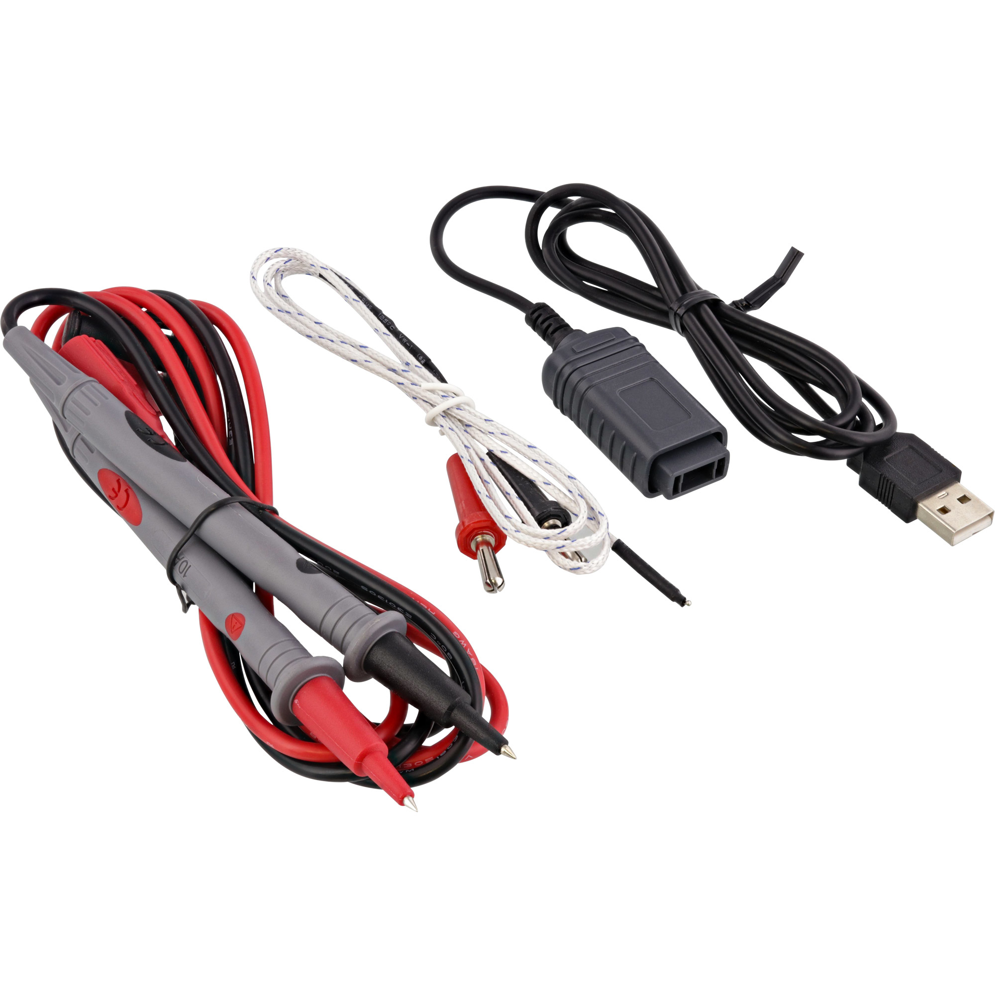 صورة ملتيميتر InLine مزدوج الشاشة، اتصال USB بالكمبيوتر، CAT III / CAT IV