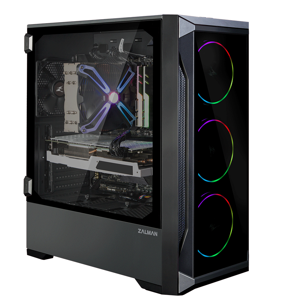 Zalman Z8 TG ATX Mid Tower PC Case, ARGB fan x3, T/G – image 4