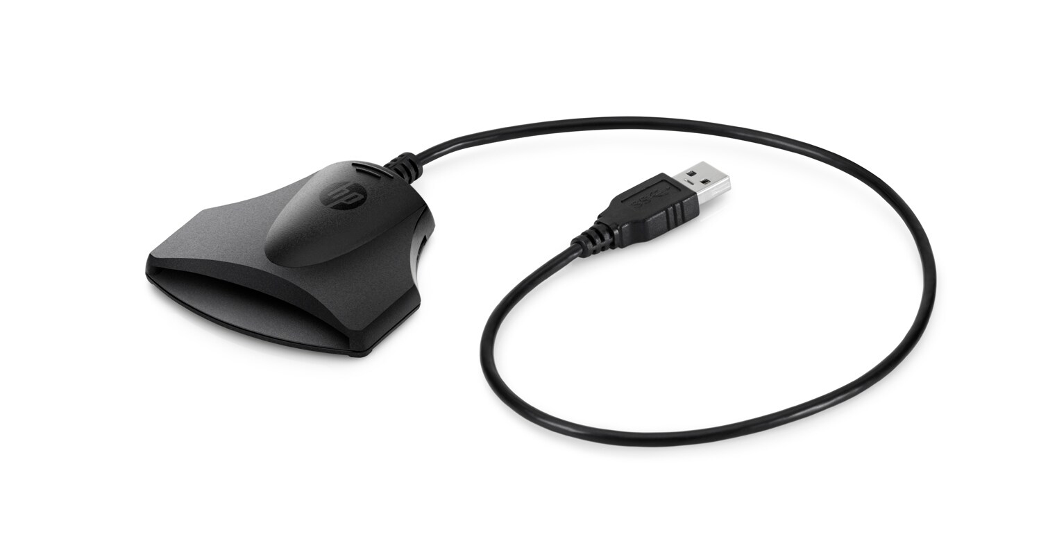 HP F6V67AA smart card reader USB USB 2.0 Black – image 1