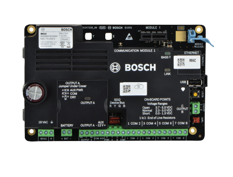 BOSCH IB4512 - Panel de alarma / Soporta hasta 28 puntos / Puerto ethernet para configuracion local o central de monitoreo B4512 - B4512