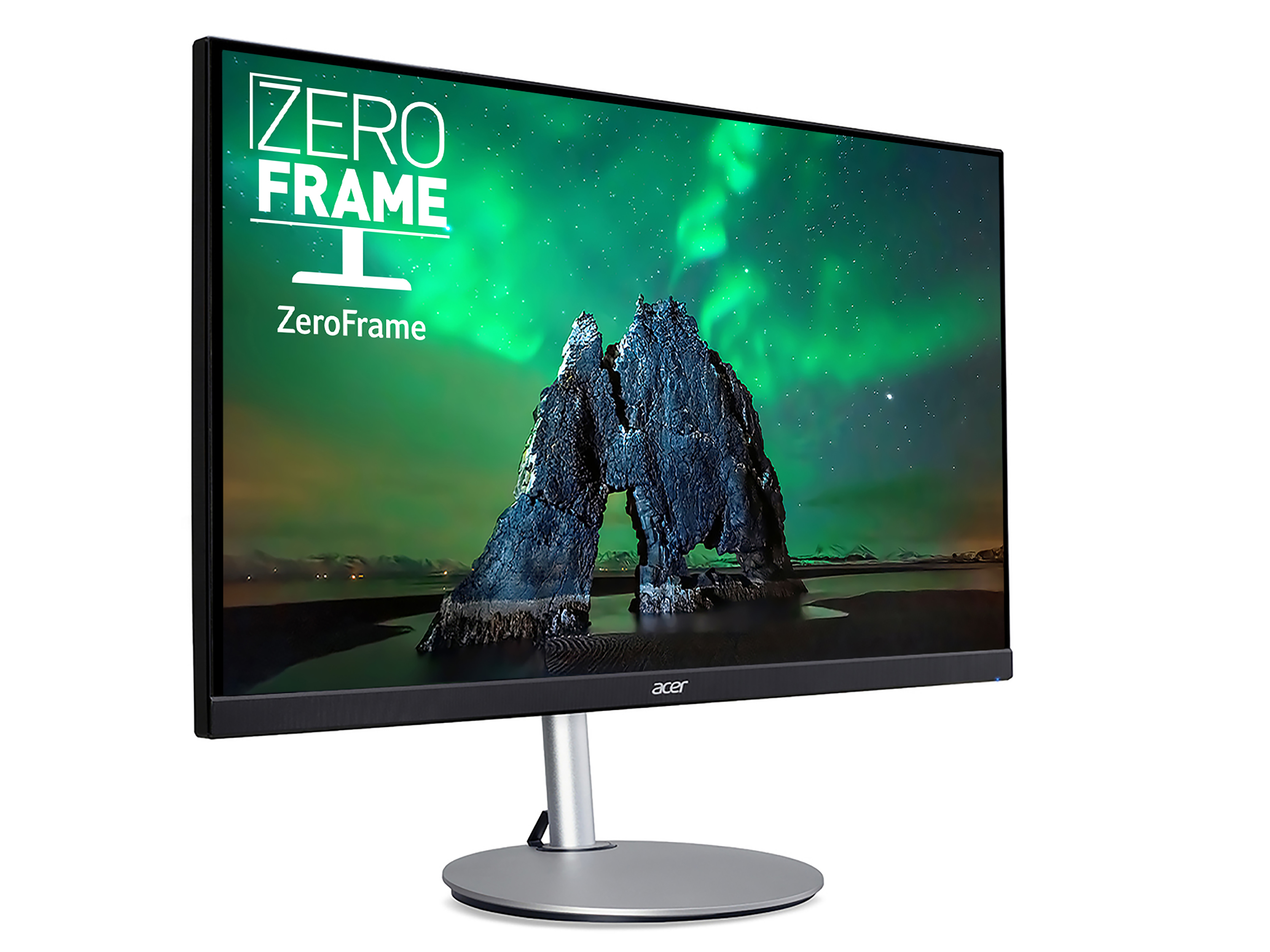 Acer CB2 CB242Ysmiprx 23.8 inch FHD Monitor (IPS Panel, FreeSync, 75Hz, 1ms, HDR 10, Height Adjustable Stand, DP, HDMI, VGA, Silver/Black) image 3