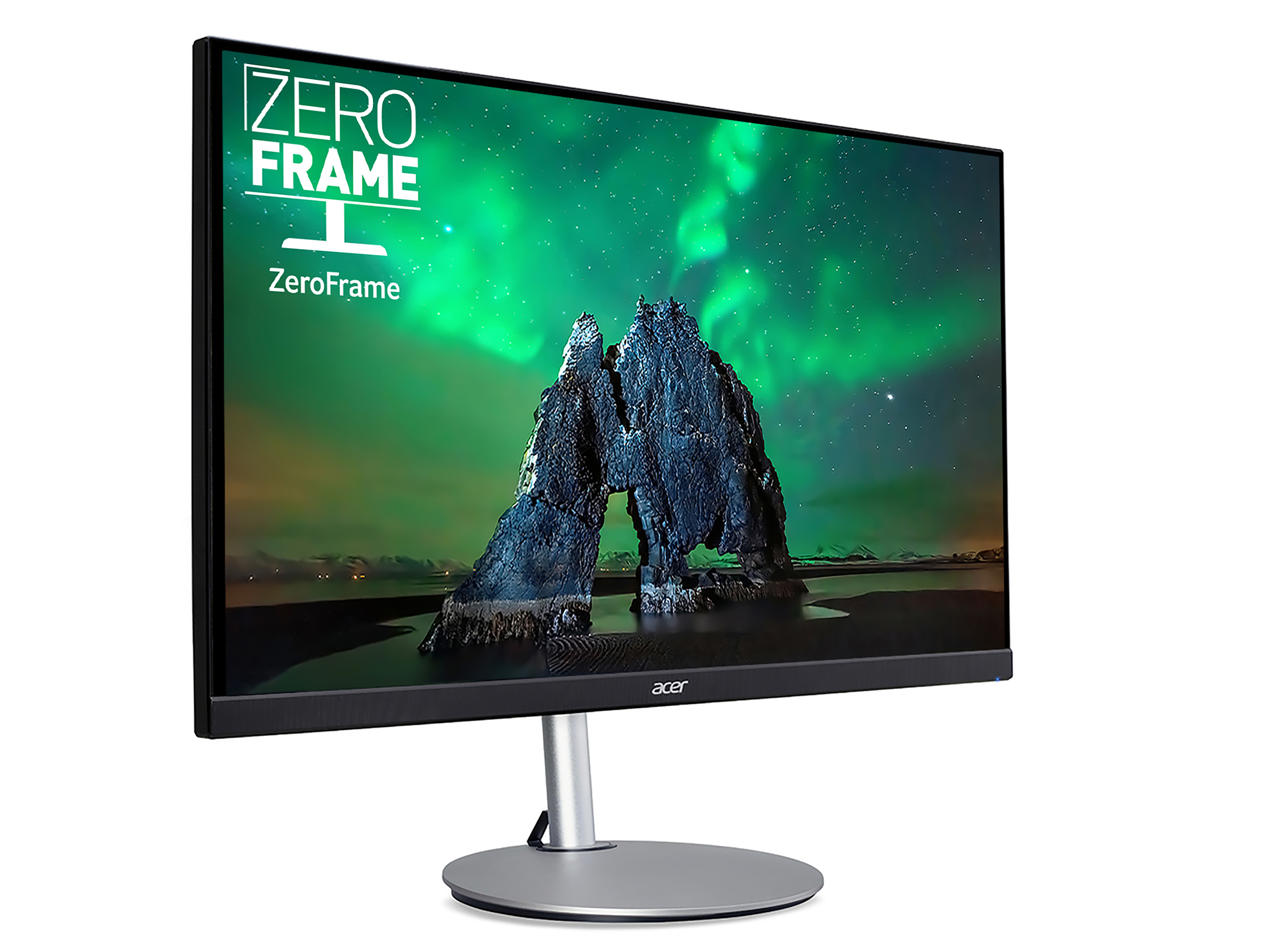 Acer CB2 CB282Ksmiiprx 28 inch UHD Monitor (IPS Panel, FreeSync, 60Hz, 4ms, HDR 10, Height Adjustable Stand, DP, HDMI, Silver/Black) image 3