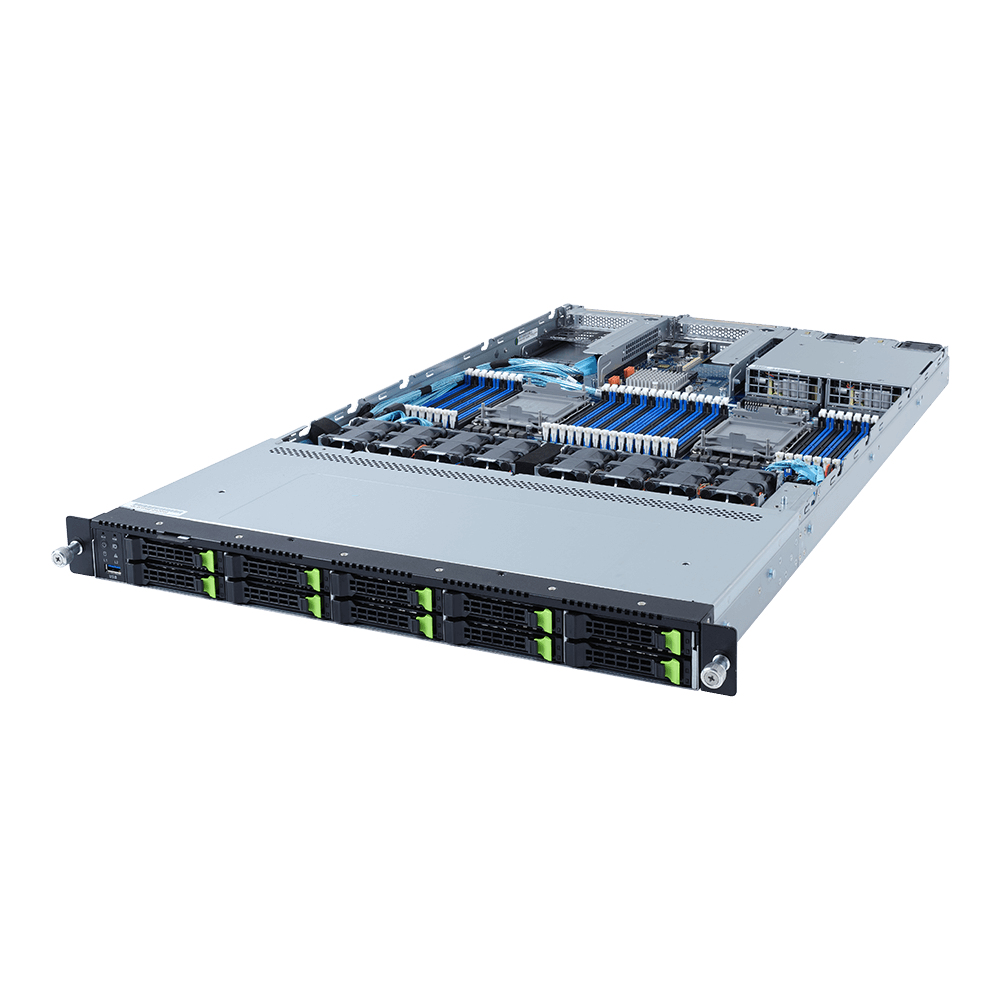 GIGABYTE R182-NA0 Intel C621A LGA 4189 Rack (1U) Black
