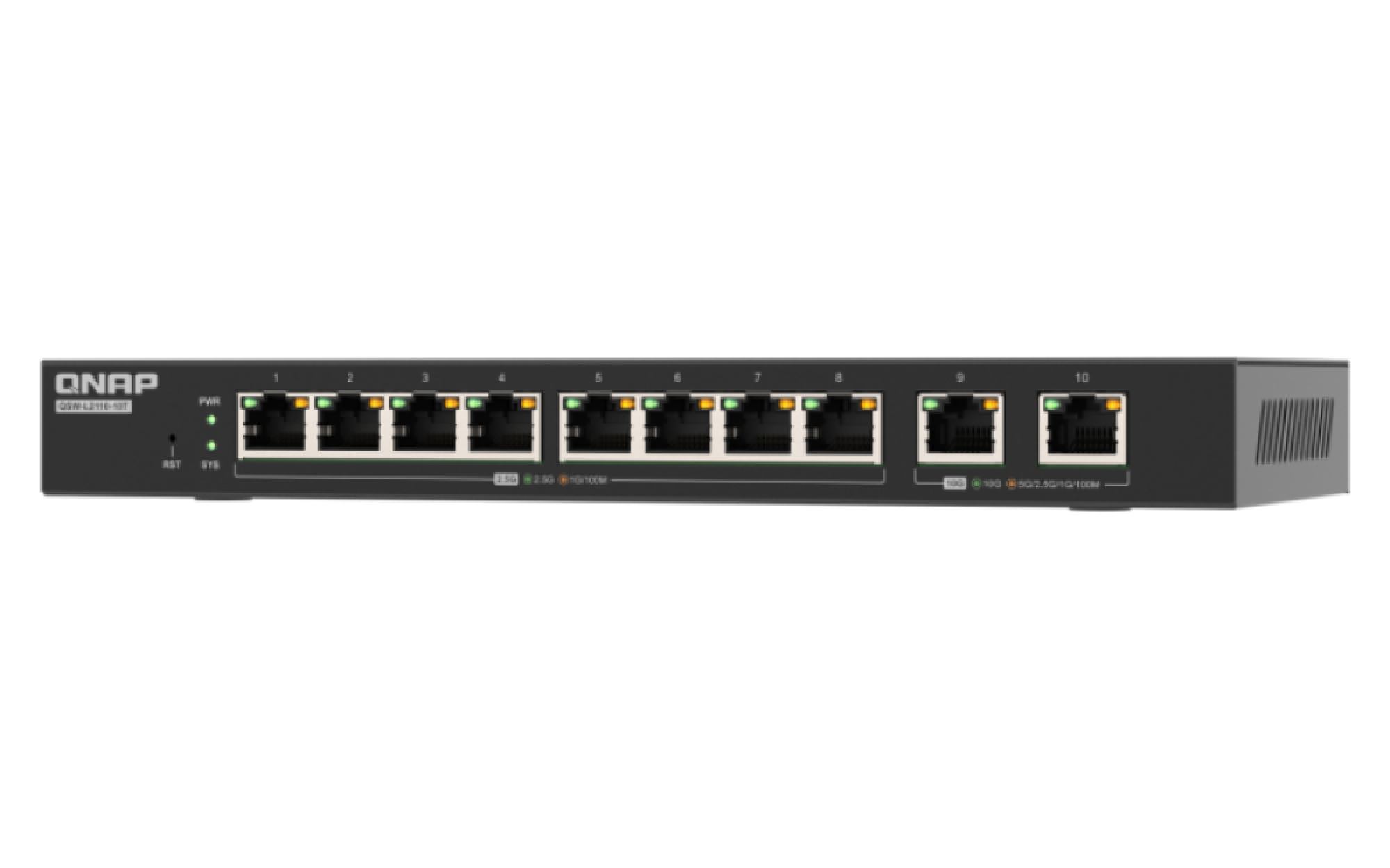 QNAP QSW-L2110-10T network switch Managed Desktop Black – image 3