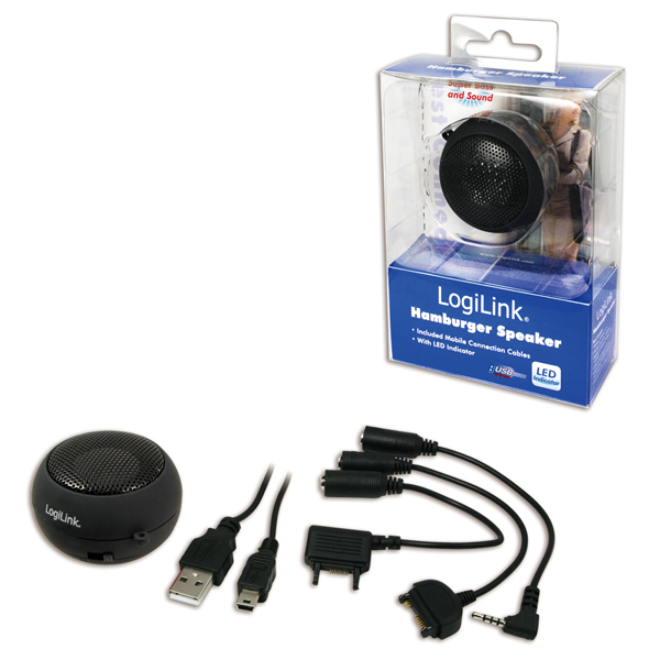 LogiLink SP0010 portable/party speaker Black 2.5 W image 2