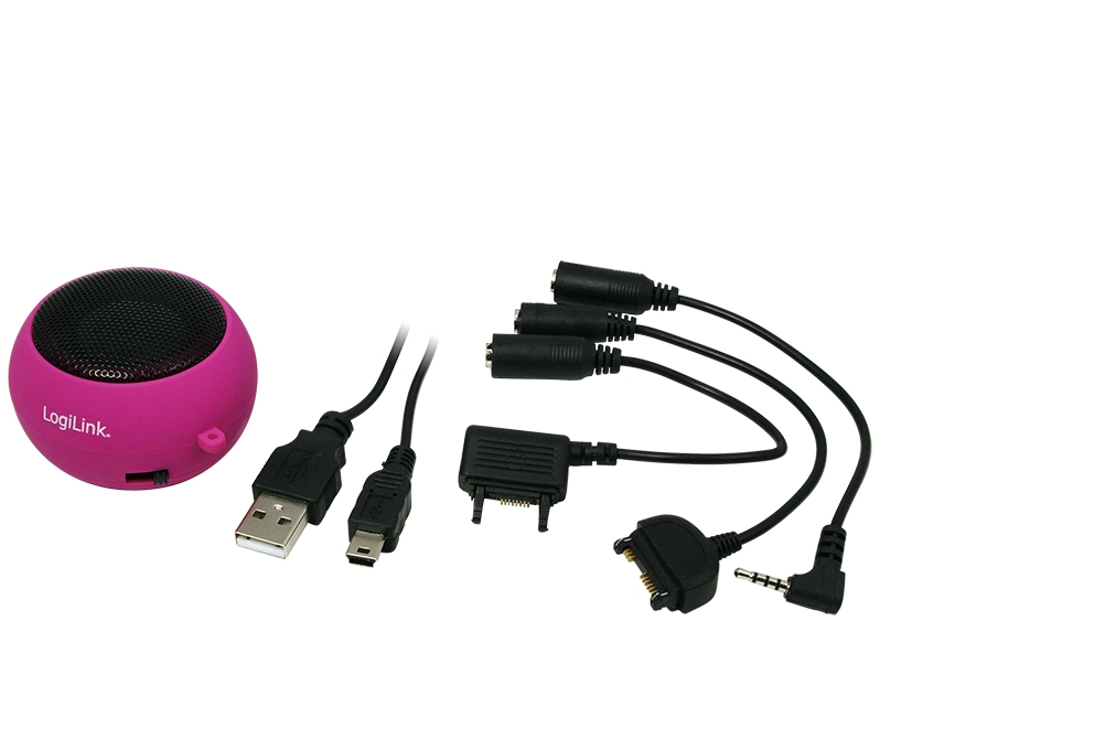 LogiLink SP0012 portable/party speaker Pink 2.5 W image 4