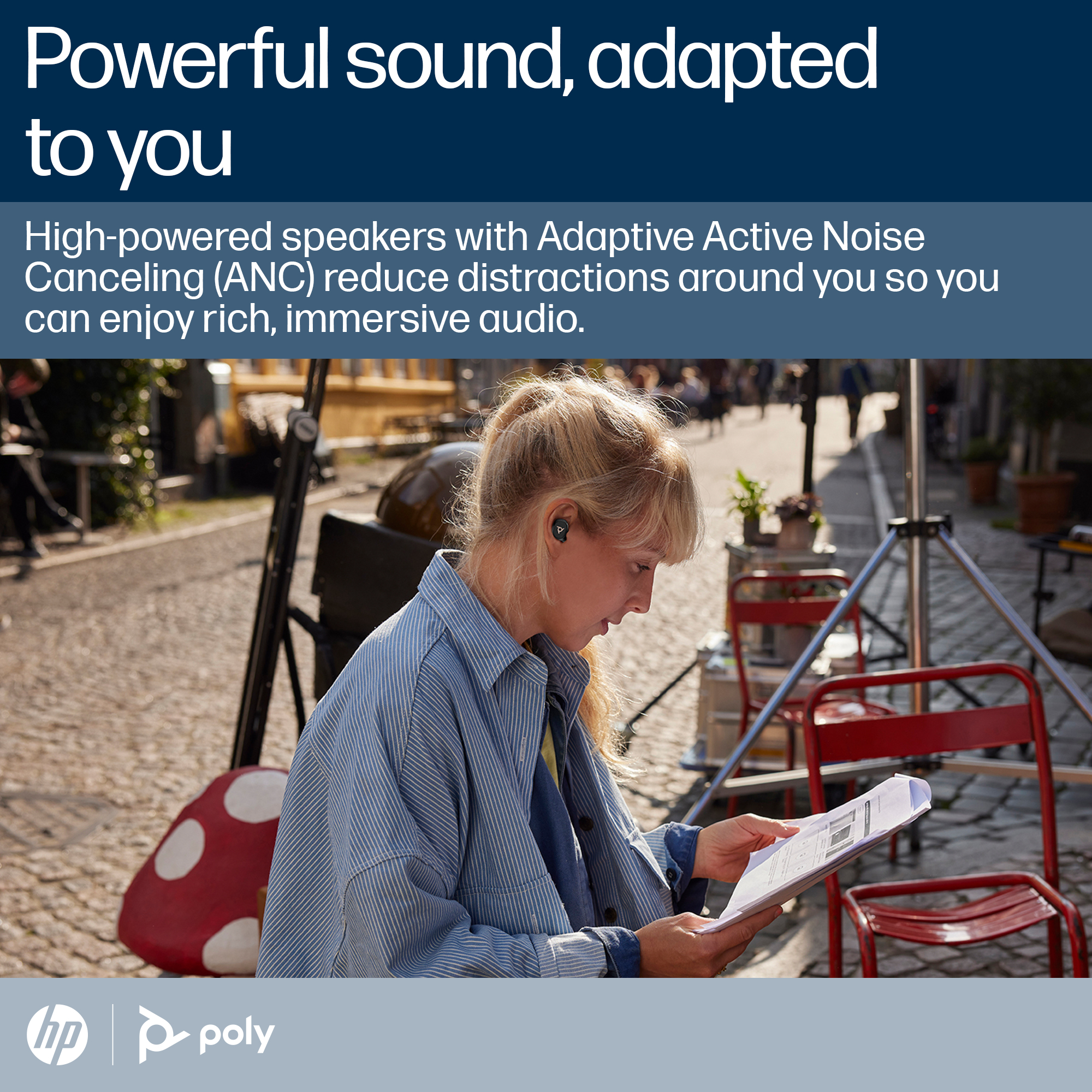HP Poly Voyager Free 20 Black Earbuds +Basic Charge Case – image 6