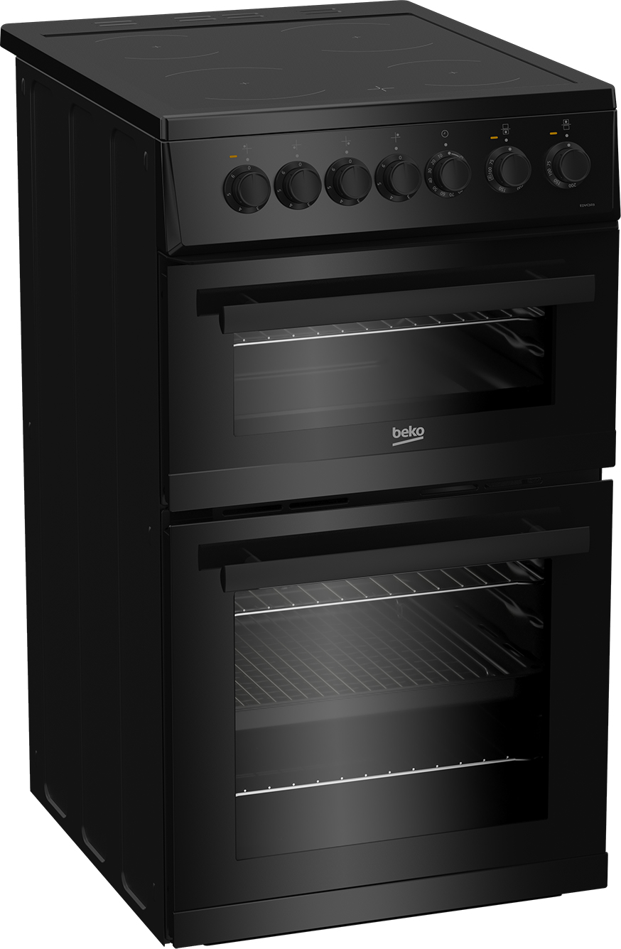 Beko EDVC503B 50cm Double Oven Electric Cooker – image 2