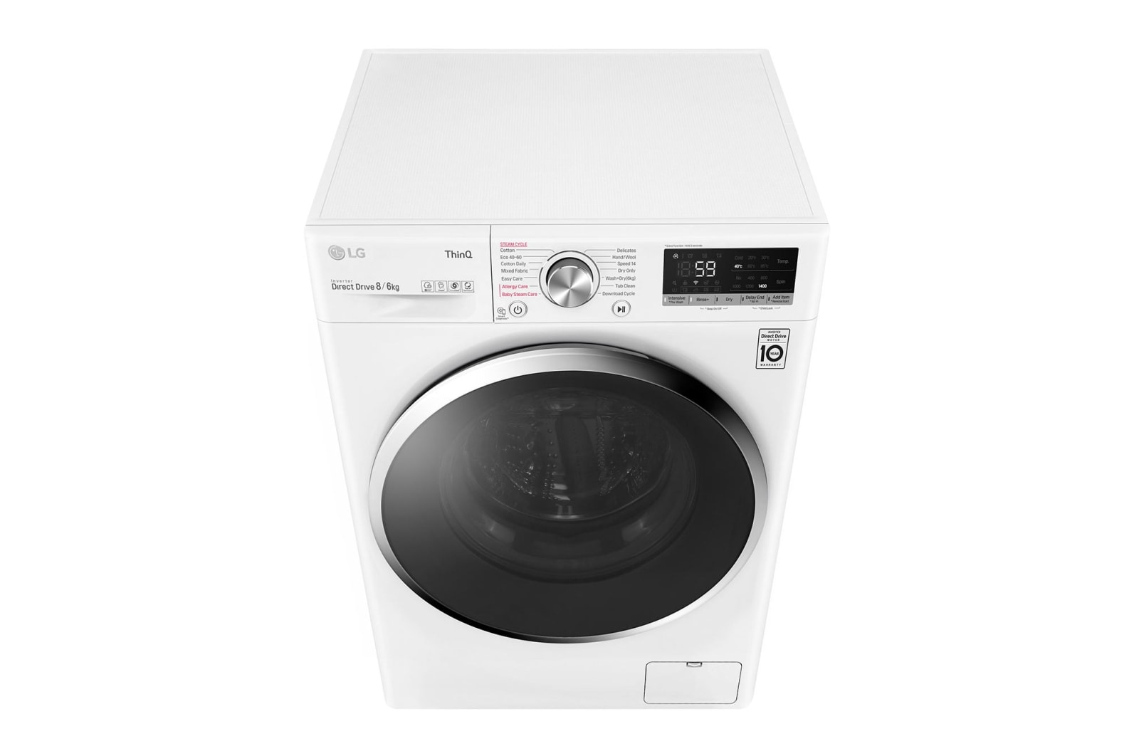 LG F4DV508S2WE washer dryer Freestanding Front-load White – image 9