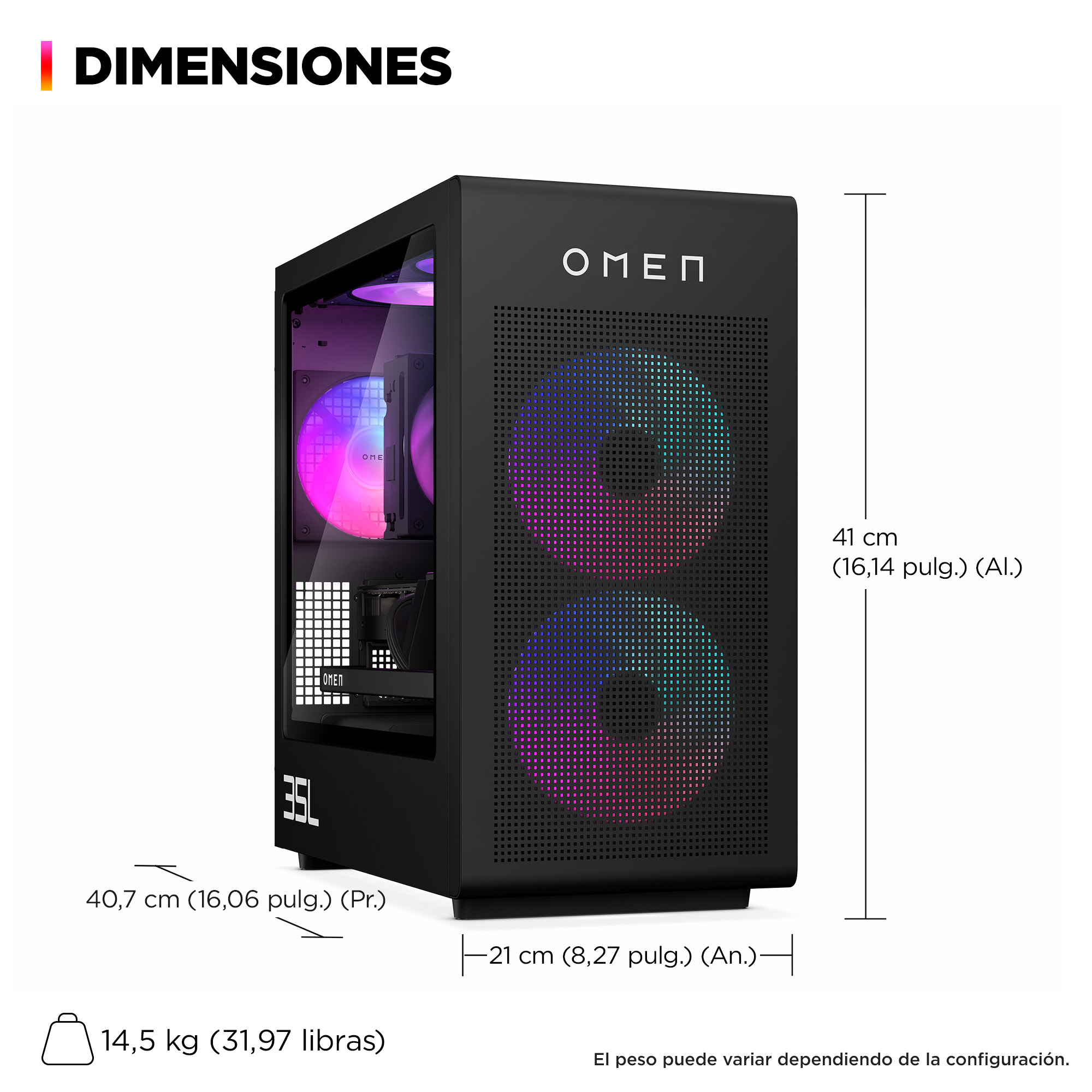 PC gaming OMEN 35L edición Valorant GT16-0124ns - imagen 6
