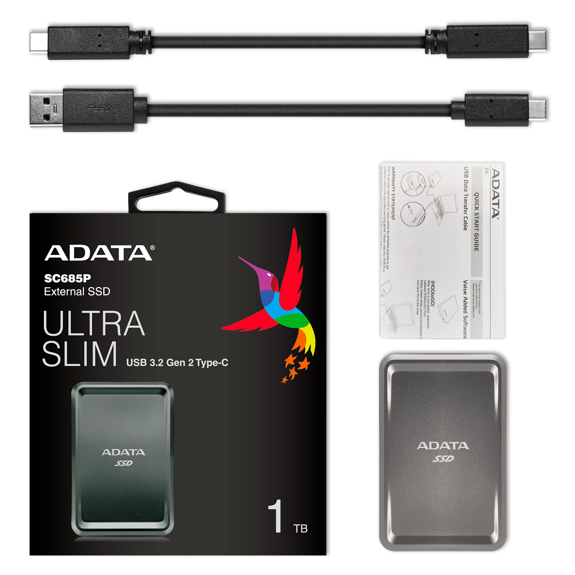 ADATA SC685P 1 TB USB Type-C 3.2 Gen 2 (3.1 Gen 2) Titanium image 7