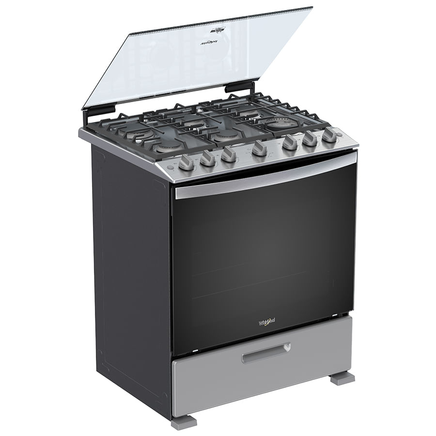 Whirlpool WFR5000D cooker Freestanding cooker Gas Grey – image 7