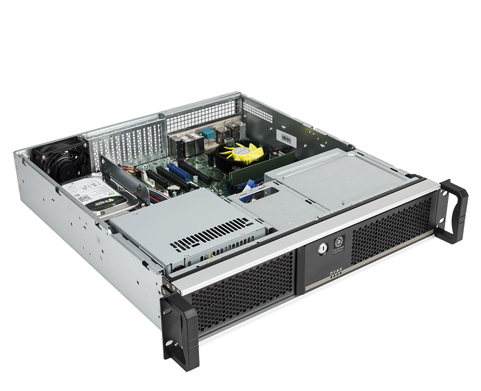 bluechip INDUSTRYline R5224 Intel® Core™ i5 i5-12400 16 GB DDR5-SDRAM 500 GB SSD Windows 11 Pro Armadio (2U) PC Nero