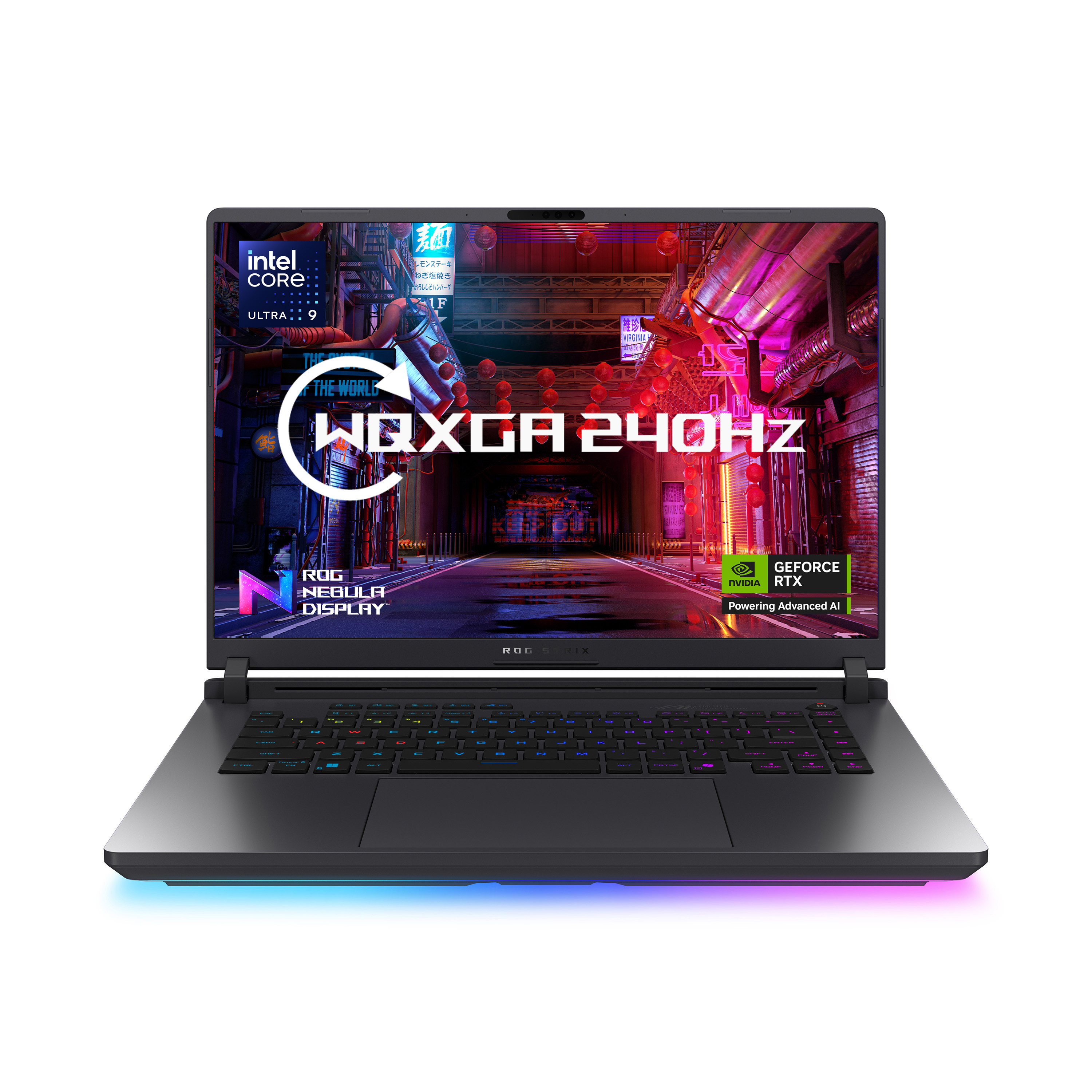 ASUS ROG Strix G16 G615LR-S5006W - Intel Core Ultra 9 - 275HX / up to 5.4 GHz - Win 11 Home - GeForce RTX 5070 Ti - 32 GB RAM - 1 TB SSD NVMe - 16" 2560 x 1600 (WQXGA) @ 240 Hz - 2.5 Gigabit Ethernet - Wi-Fi 7, Bluetooth - eclipse grey