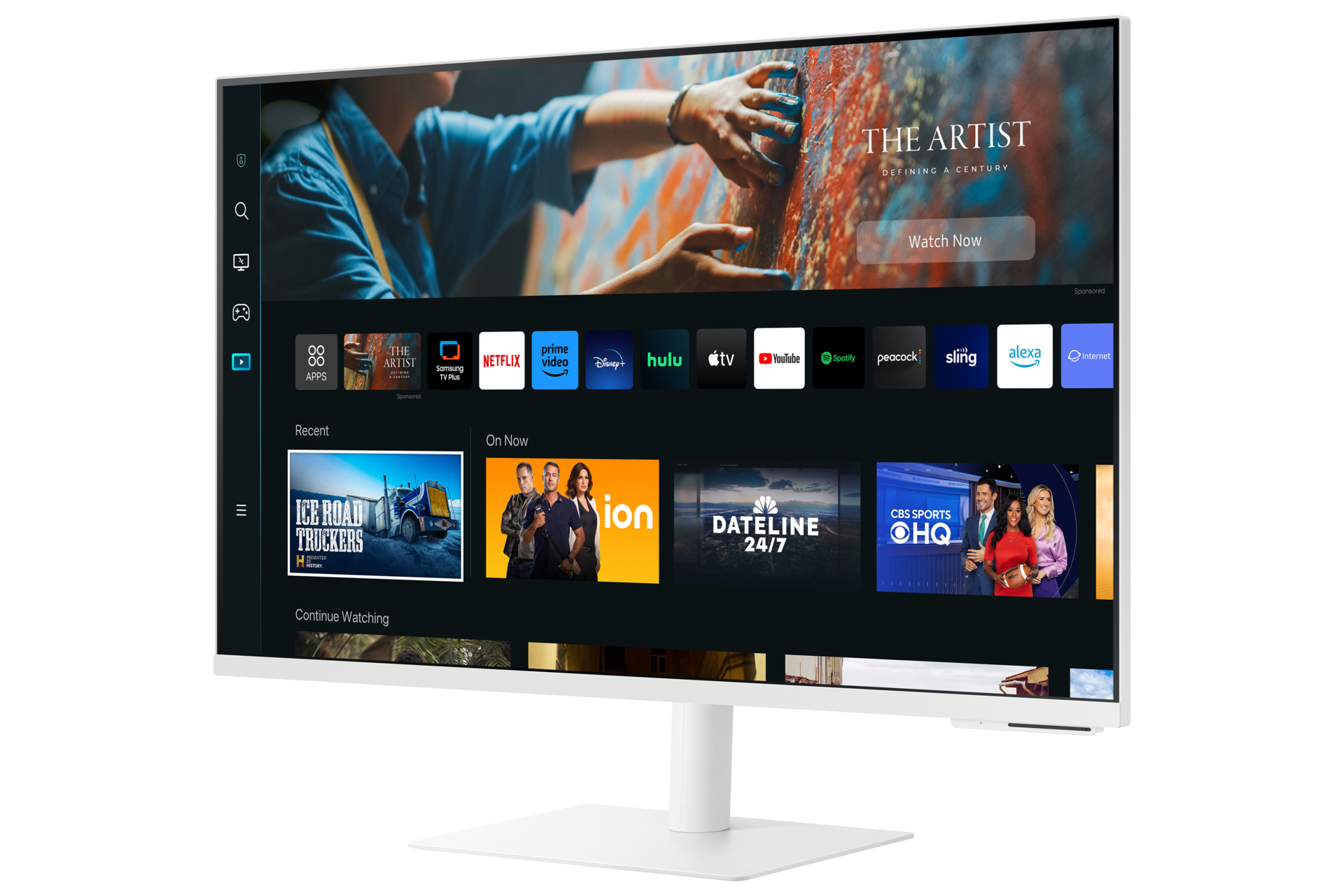 Samsung 27" M70C, USB-C, UHD White Smart Monitor with Speakers & Remote – image 9