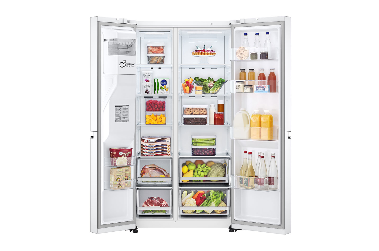 LG GSLV70SWTE side-by-side refrigerator Freestanding – image 7