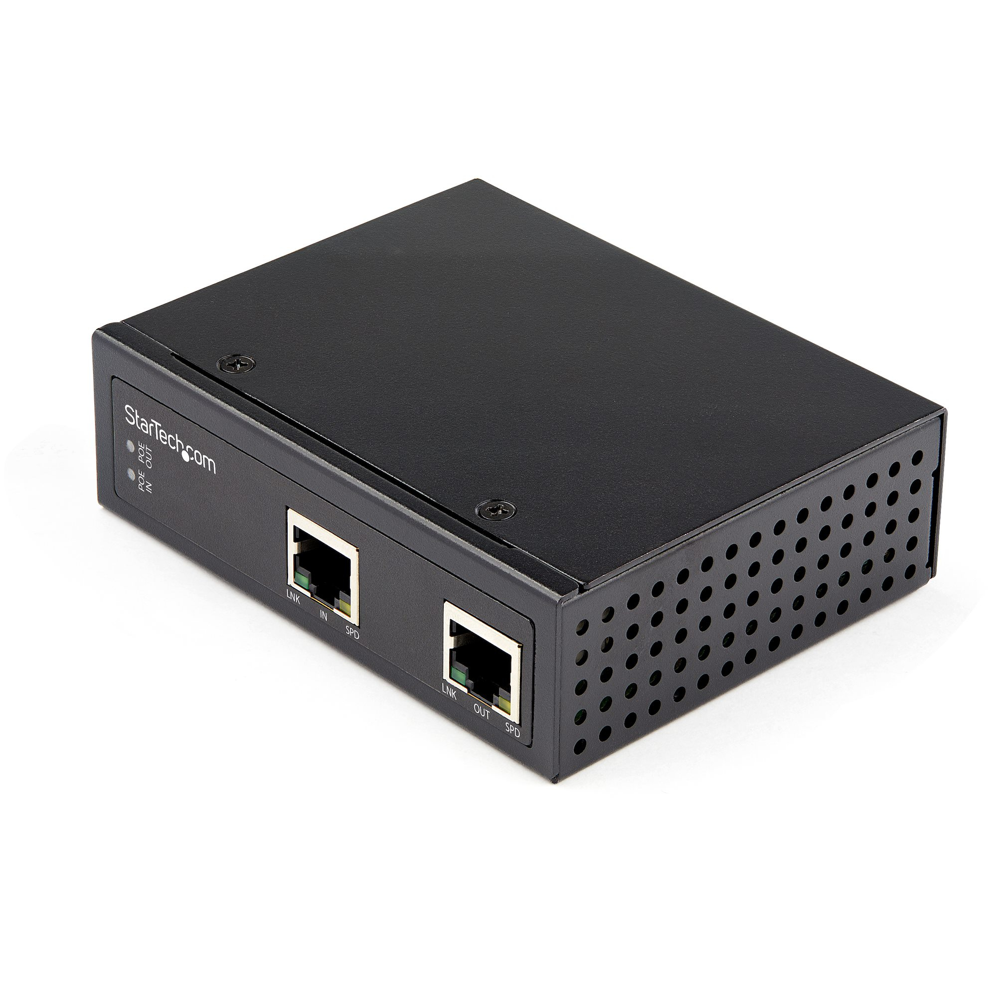 StarTech.com Industriell enports Gigabit PoE förlängare - 60 W 802.3bt PoE/PoE+/PoE++ - 100 m - Power Over Ethernet nätverksförlängare - IP30 - -40 &degC till 75 &degC