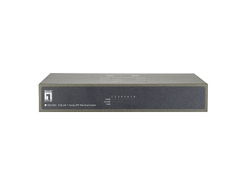 LevelOne 7 GE + 1 GE Combo SFP Web Smart Switch – image 3